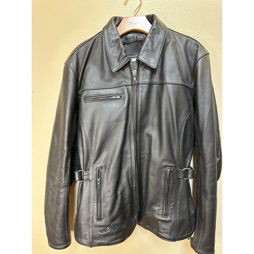Joe Rocket Women’s Leather Motorcycle Jacket – Size XL – Heavy Duty Cruiser